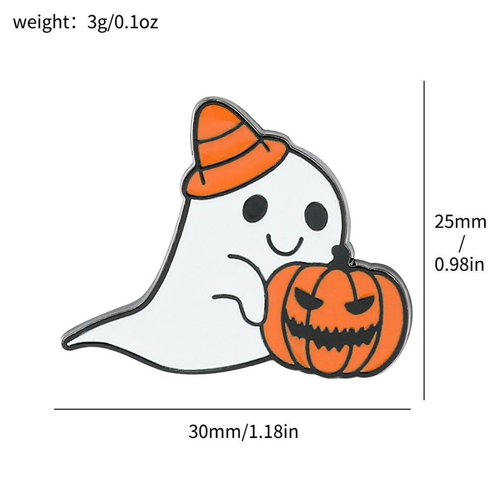 Wholesale  Pumpkin Ghost Brooch