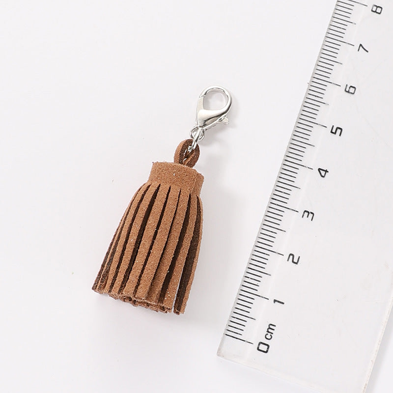 Wholesale Velvet Macaron Tassel Keychain Bags and Pendants ACC-KC-HuiMei008
