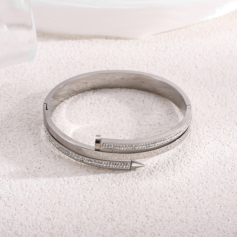 Wholesale Light Luxury Niche 18k Diamond Bracelet ACC-BT-Liyan006