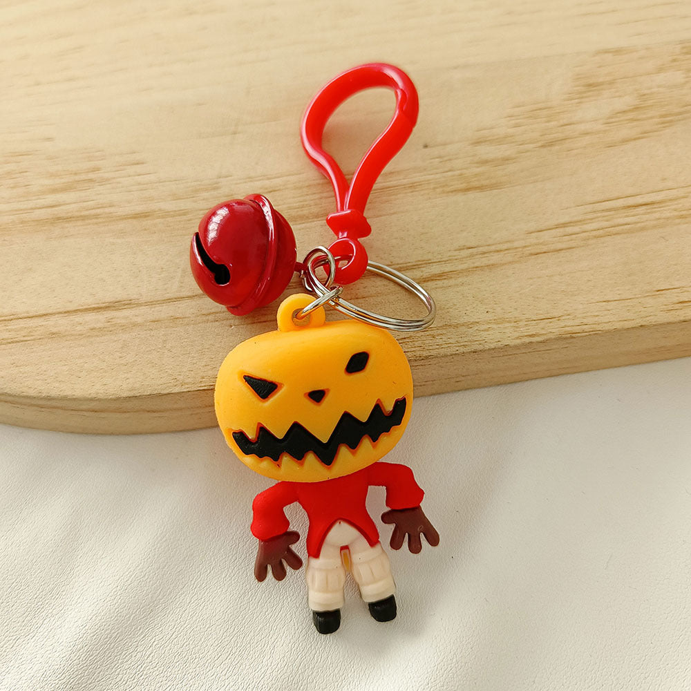 Wholesale Cute Cartoon PVC Doll Pendant Halloween Ghost Keychains Silicone Creative Keychain ACC-KC-YCY001