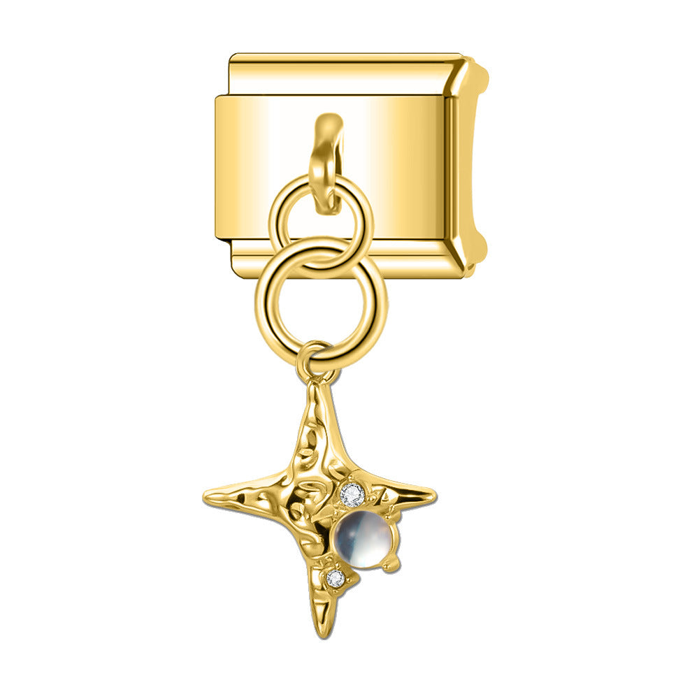 Wholesale Italian Charm Bracelet 9mm DIY Splicing Pendant Series Stainless Steel Composable Bracelet