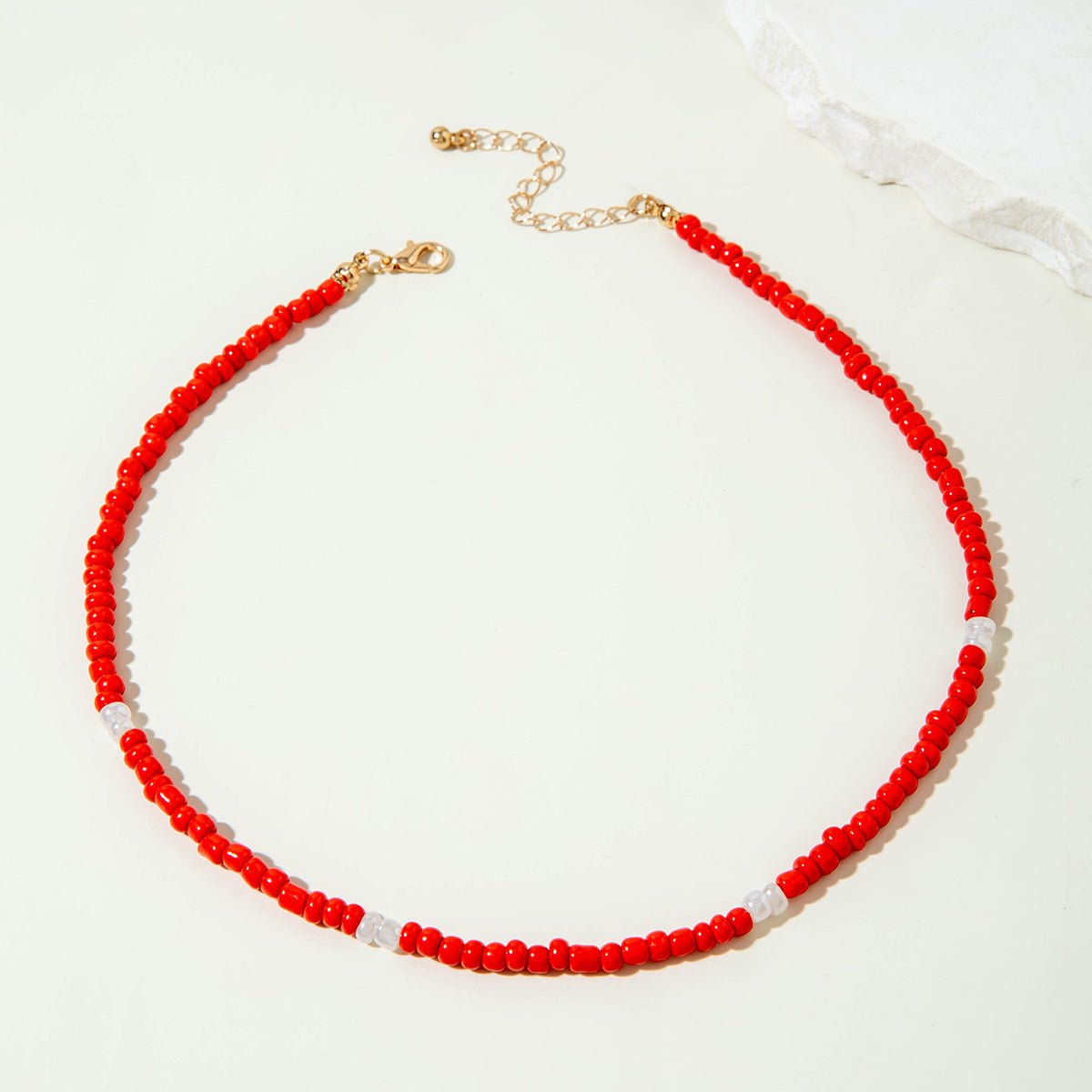 Wholesale Cherry Pendant Necklace Multi-layered Beaded Cute Necklace