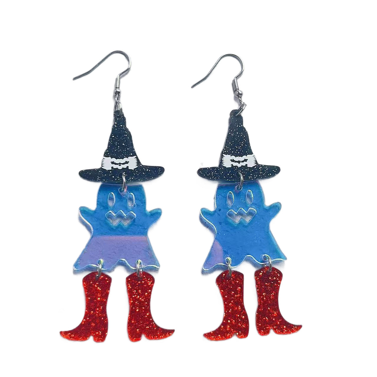 Wholesale Halloween Ghost Bat Spider Cross Earrings