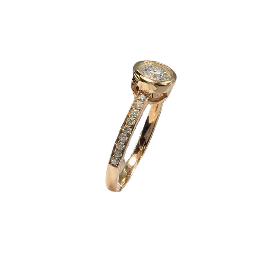 Wholesale  Rose Gold Moissanite Diamond Ring