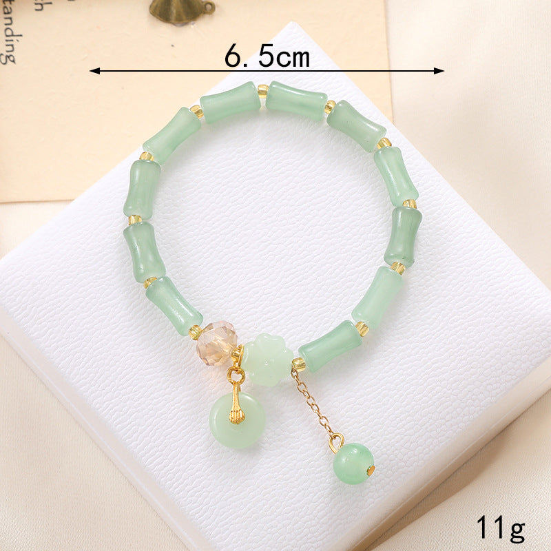 Wholesale Lily of The Valley Crystal Glass Beaded Bracelet ACC-BT-YiL001