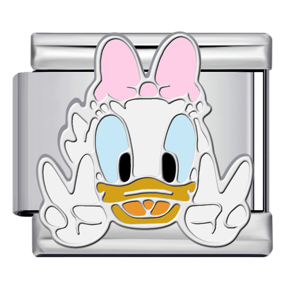 Wholesale  Italian ModuleTitanium Steel Cute Cartoon Series DIY  Bracelet