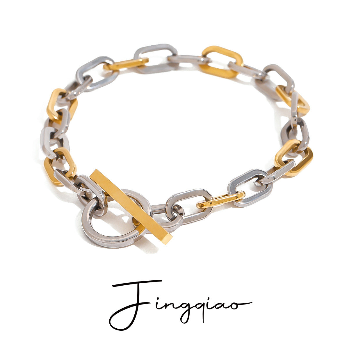 Wholesale  stainless steel color matching bracelet