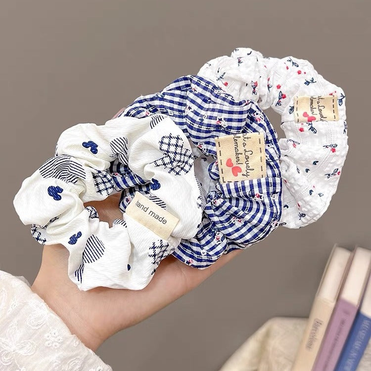 Wholesale Retro Floral Hair Ties Hair Scrunchies ACC-HS-Geyi002