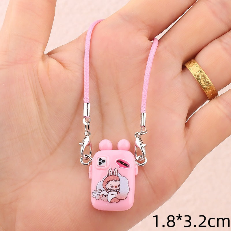 Wholesale Cute cartoon mini phone case doll accessories