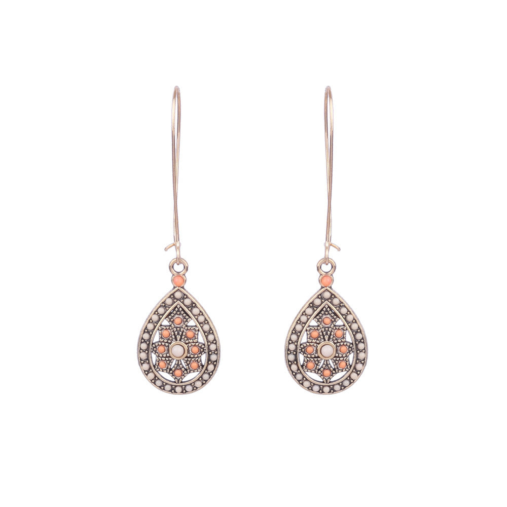 Wholesale Vintage Tassel Alloy Earrings Set Fashion Jewelry Accessory