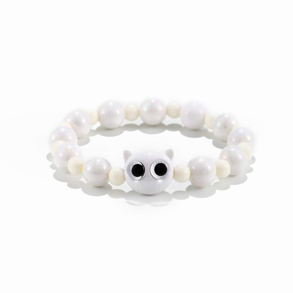 Wholesale Handmade Plastic Resin Cat Beaded Bracelet Sweet Cute Style Women S Chic Fashion Accessory