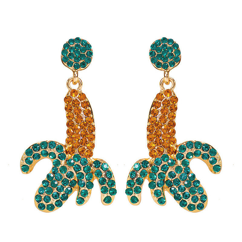 Wholesale Fruit Earrings Design Alloy Electroplating Party Wear Fashion Accessory