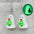 Wholesale Christmas Earrings 3D Three-Dimensional Luminous Ghost Christmas Tree Santa Earrings