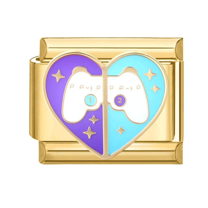 Wholesale Italian Charm Bracelet 9mm DIY Splicing Cute Creative Stainless Steel Composable Bracelet