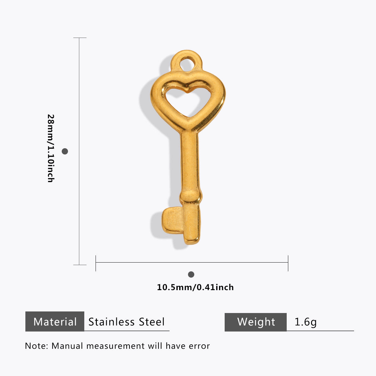 Wholesale Stainless Steel  Pearl Pendant Oil Drop Key Lock Pendant