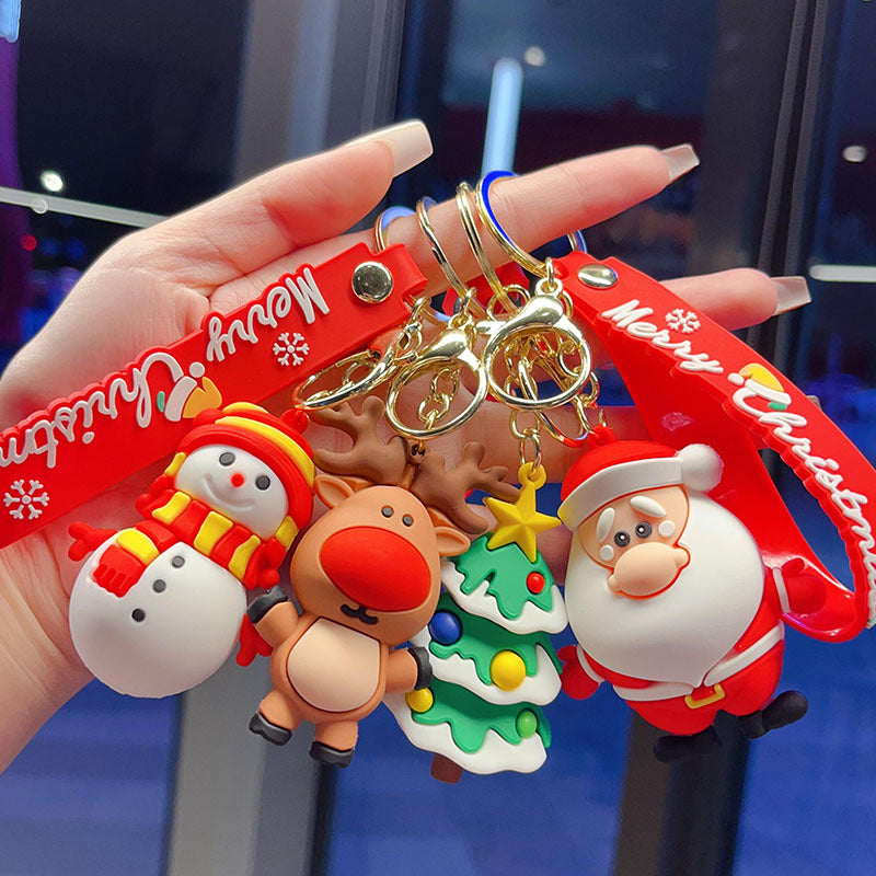Wholesale Christmas Exquisite Santa Claus Key Keychain  ACC-KC-YingLing002