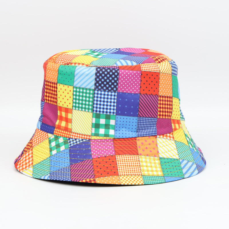 Wholesale  Vintage Printed Double-sided Fisherman Hat Bucket Hat