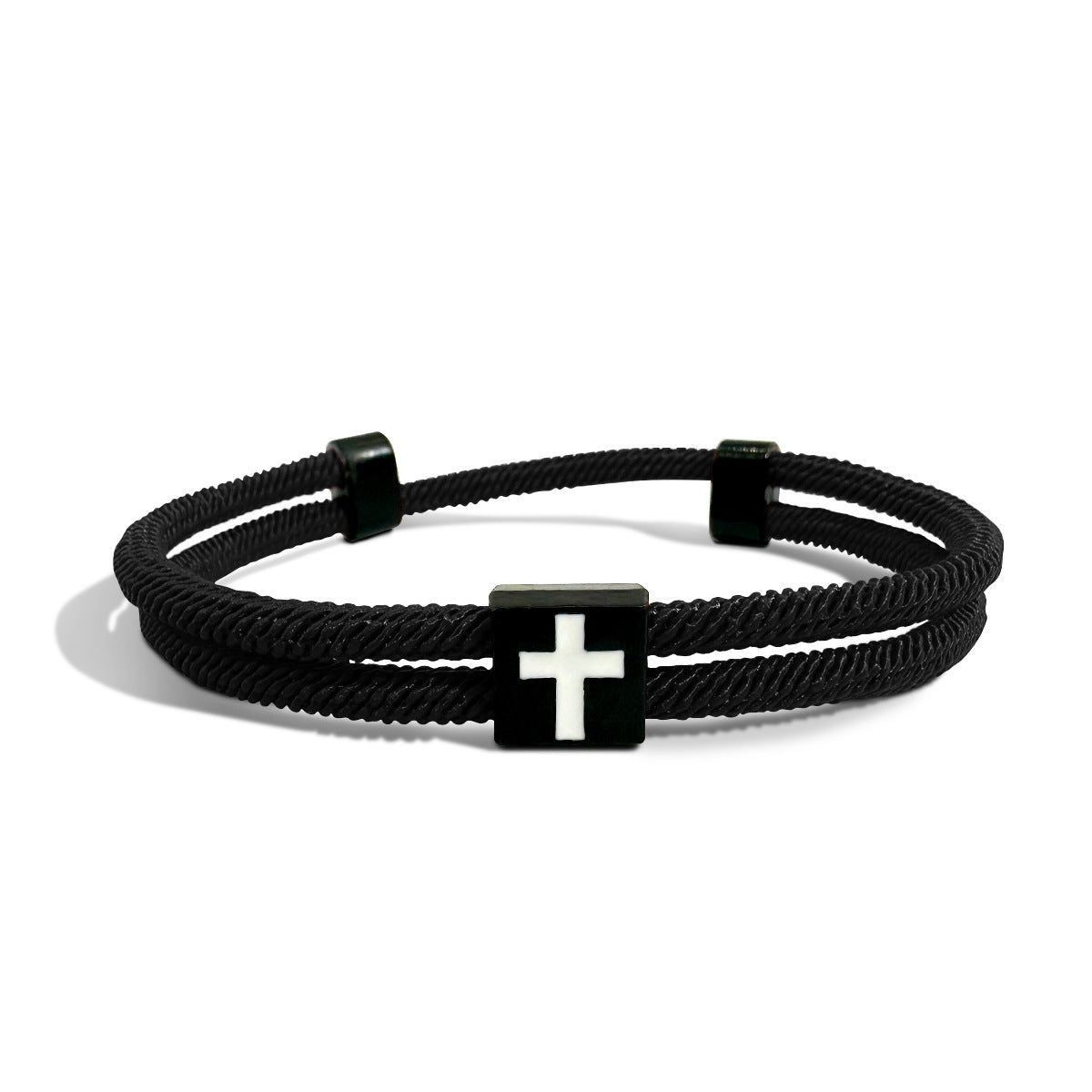 Wholesale Alloy Braided Cross Adjustable Bracelet Unisex Couple Everyday Jewelry Accessory Gift