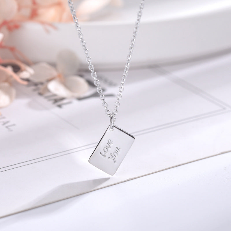 Wholesale Love Letter Envelope Necklace