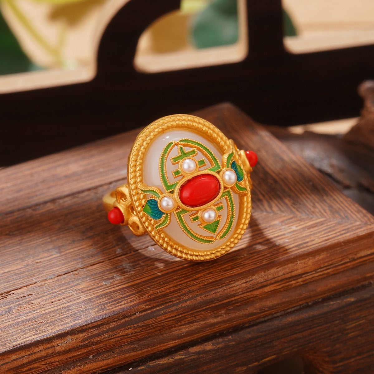 Wholesale Agate Earrings Pearl Tassel Retro Necklace Accessories