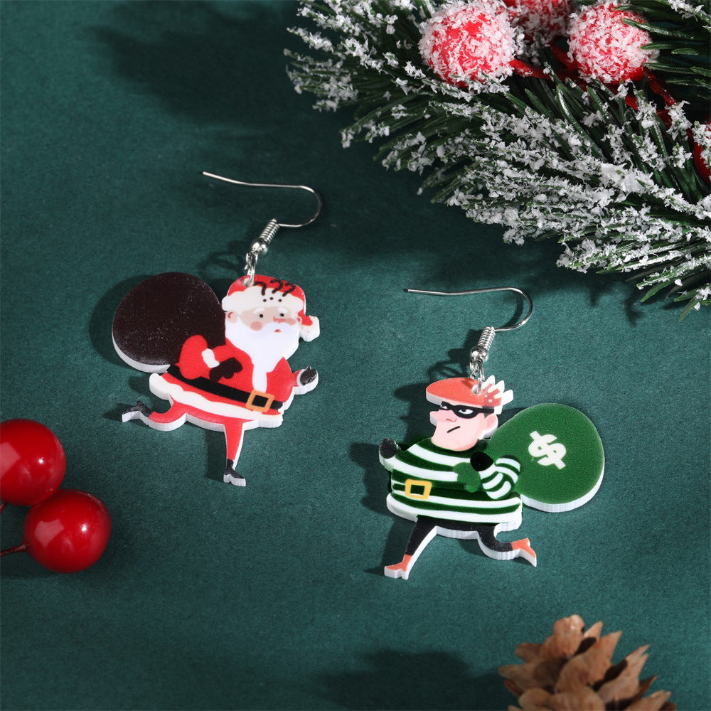 Wholesale Acrylic Christmas  Stocking Earrings