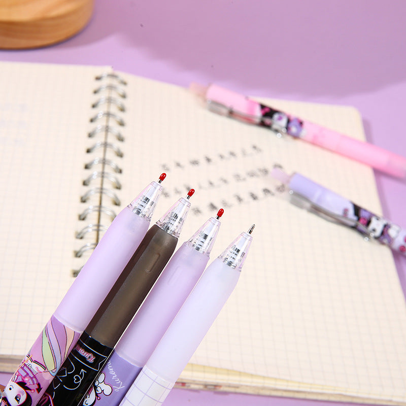 Wholesale YQiDuo cute elf boxed push pen high-looking girl gel pen black smooth