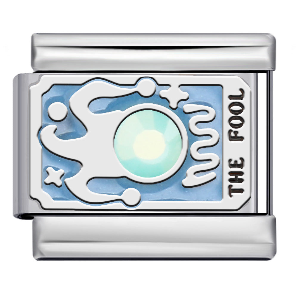 Wholesale Italian Charm Bracelet 9mm DIY Mysteries of the Universe Creative Stainless Steel Composable Bracelet