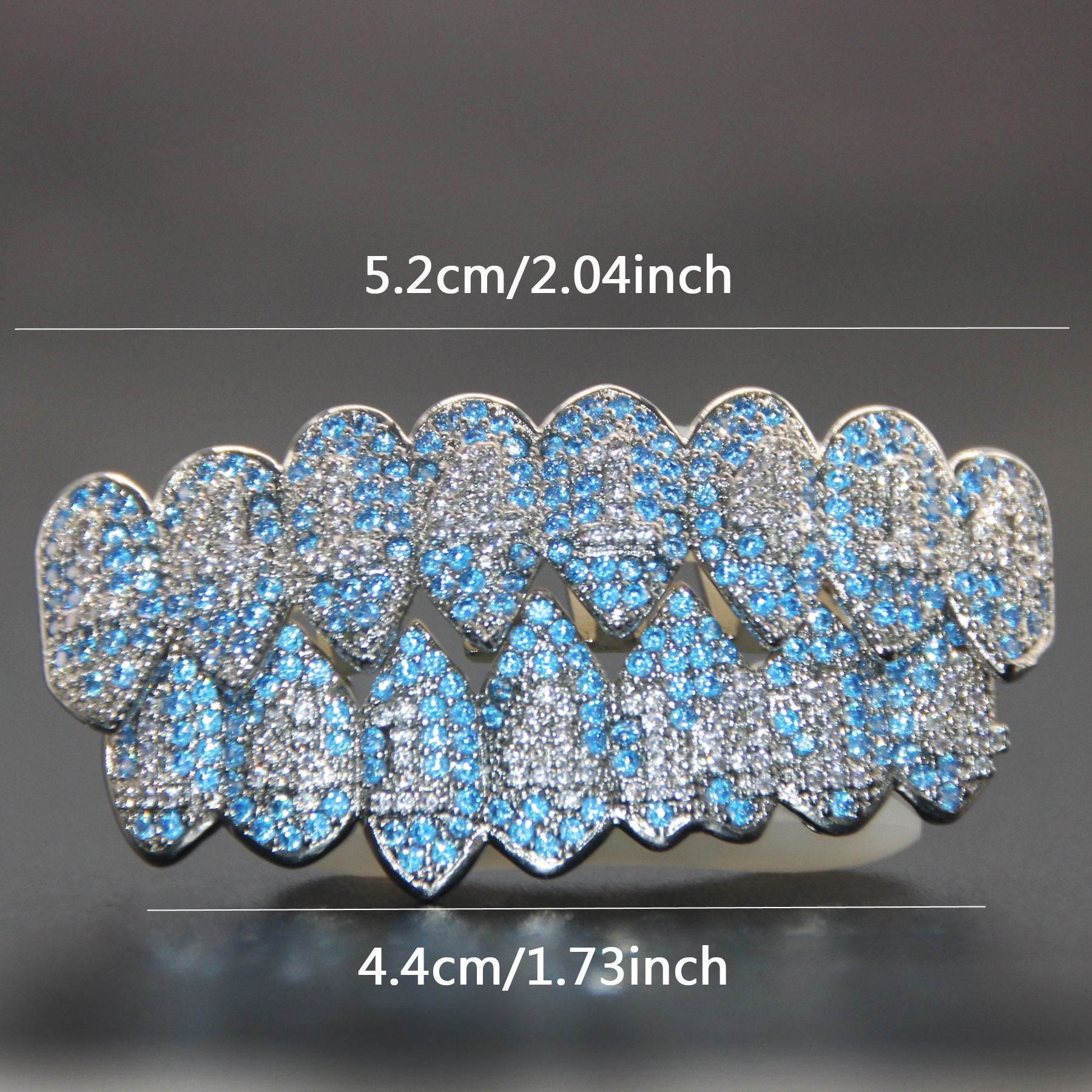 Wholesale Grillz Micro-Inlaid Zircon Hip-Hop Resale Jewelry Accessory