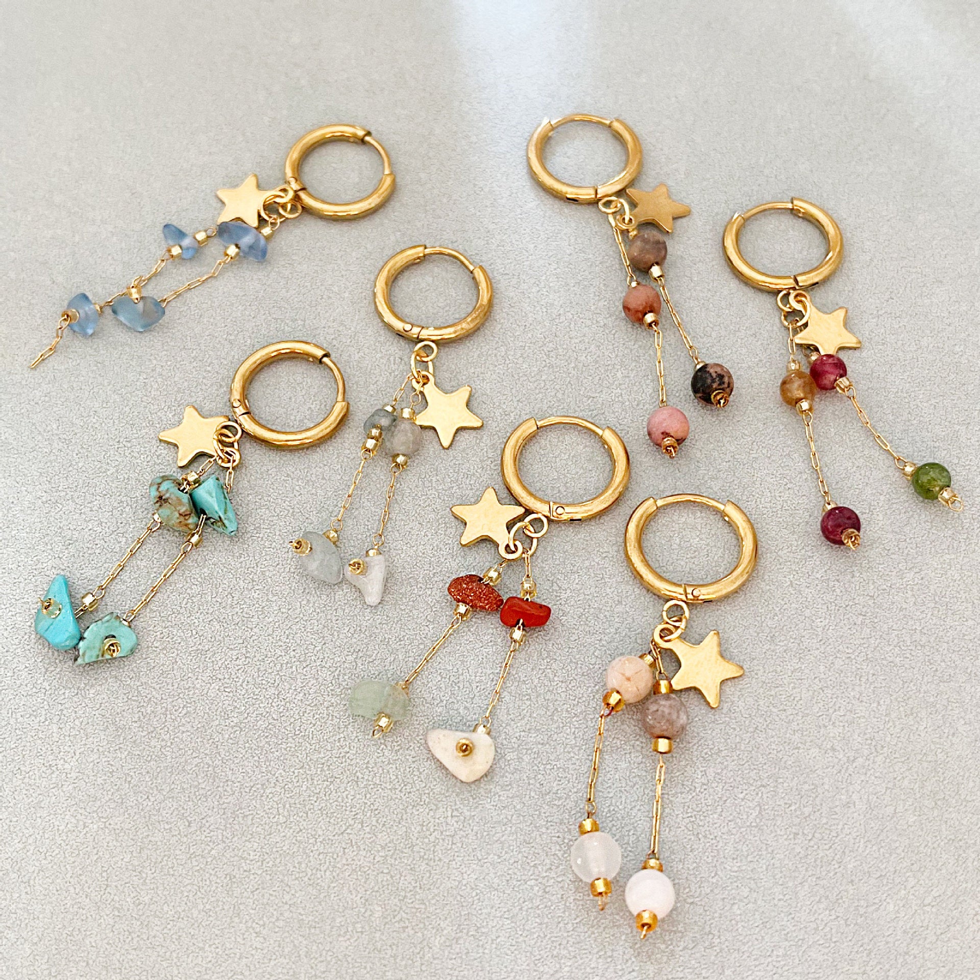 Wholesale Retro Style Beaded Tassel Long Earrings