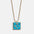 Wholesale Blue Turquoise Zodiac Enamel Stainless Steel Necklace