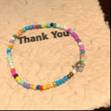 Wholesale Dopamine Rainbow Rice Bead Bracelet Glass Handmade Beads Trendy Jewelry Accessory For Women And Girls