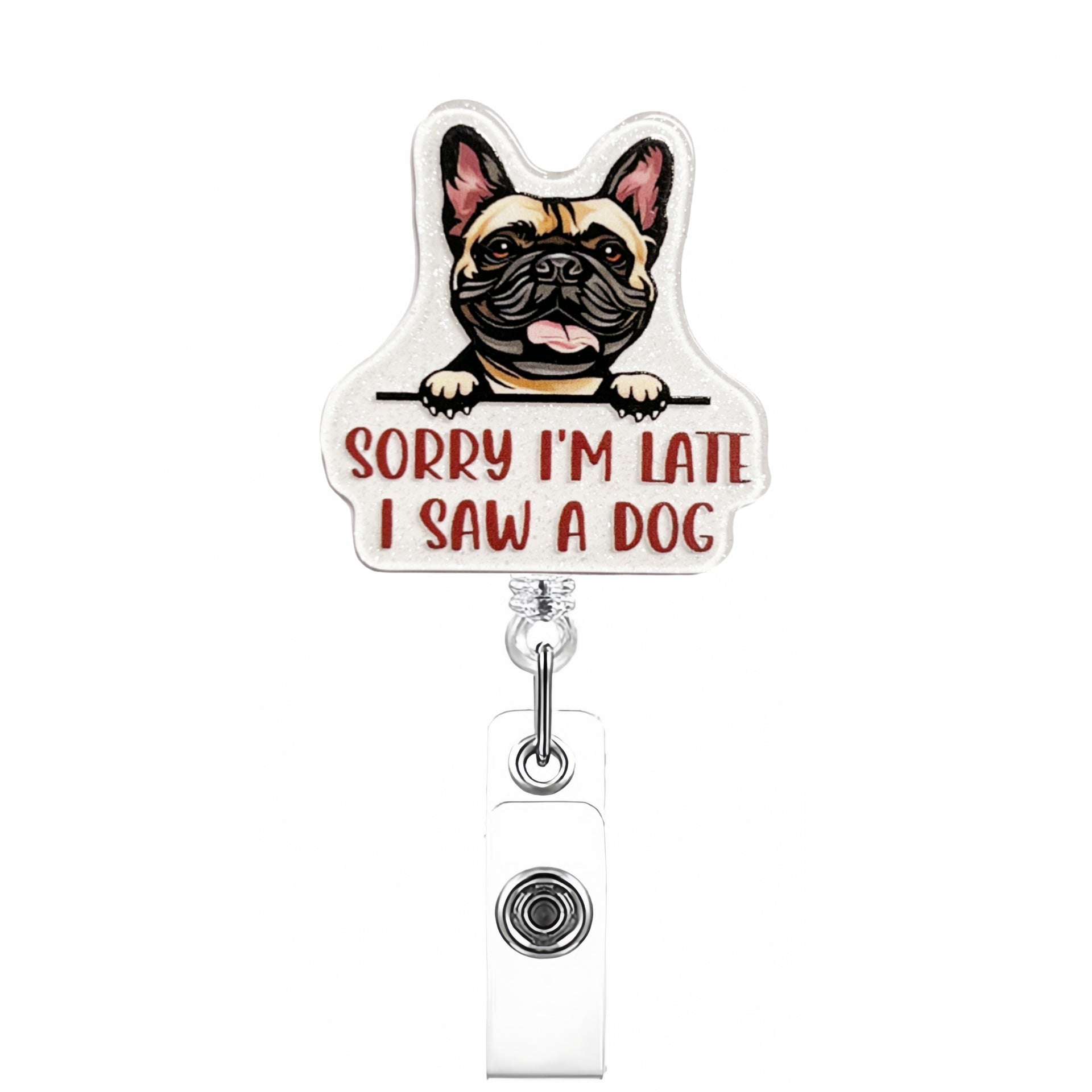 Wholesale Acrylic Workplace Employee Badge Reels Keychains