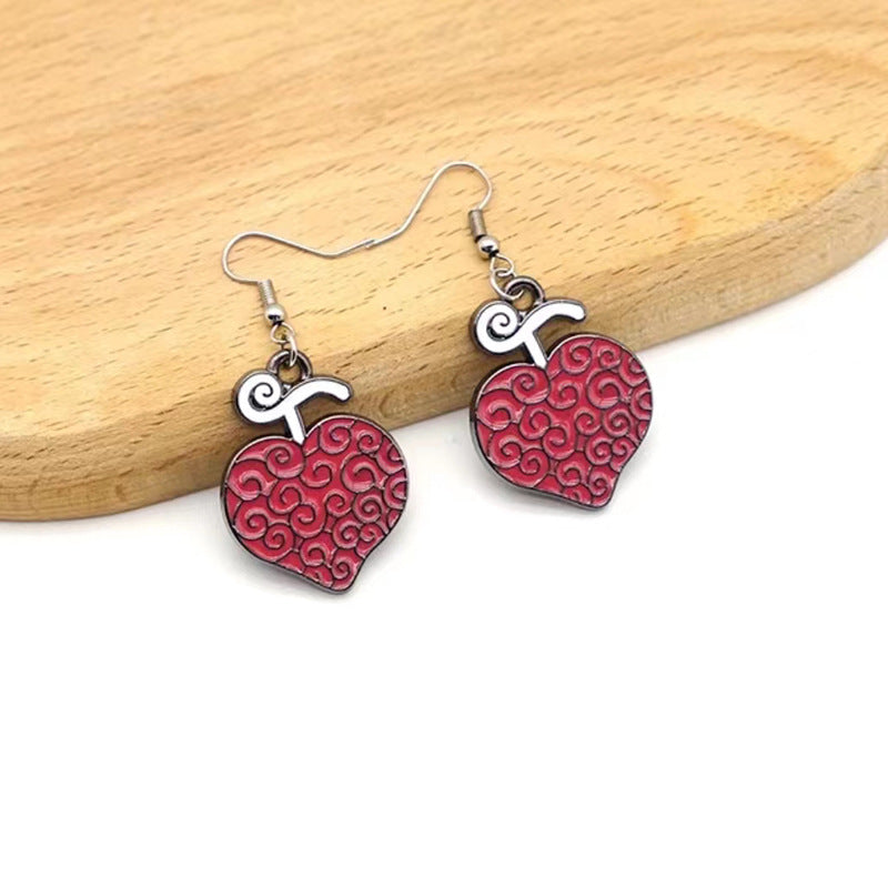 Wholesale Stainless steel burning surgery rubber devil fruit alloy necklace