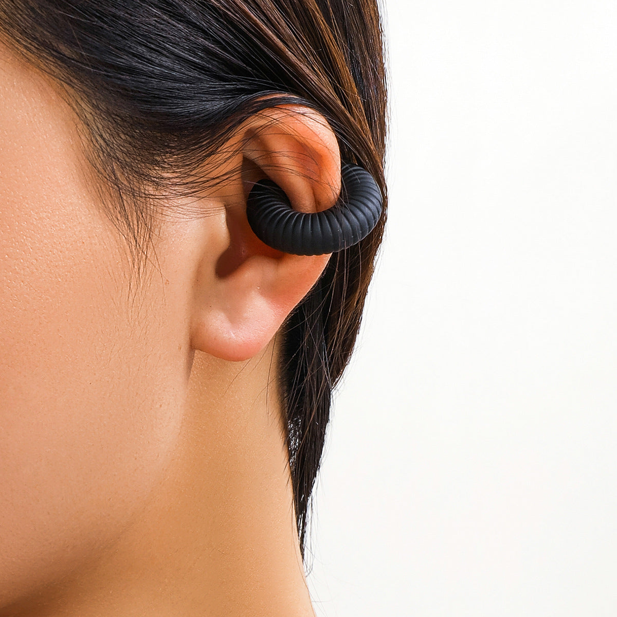 Wholesale Metal Thread Stripe Ear Clip Single Ear Bone Screw ACC-ES-QW011