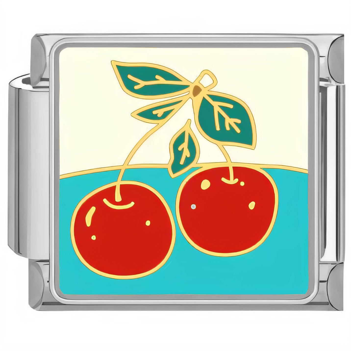 Wholesale Italian Charm Bracelet 9mm DIY Cherry Homemade   Creative Stainless Steel Composable Bracelet