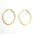 Wholesale  Titanium Steel Circle Electroplated 18K Gold Earrings