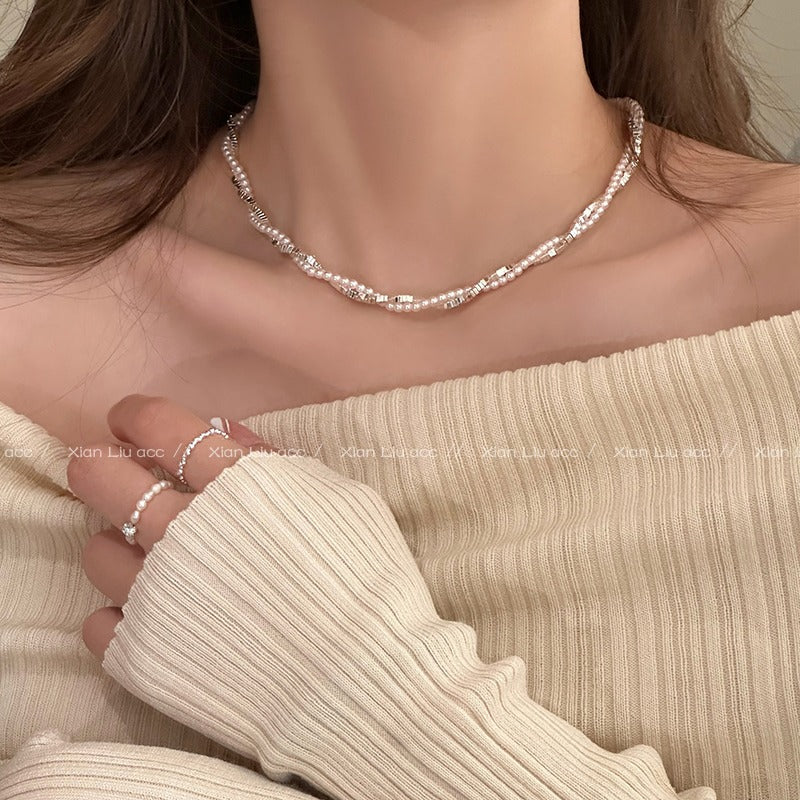 Wholesale  Double Layer Stacked Necklace