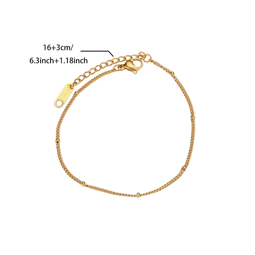 Wholesale Stainless Steel 18K Gold-Plated Bracelet