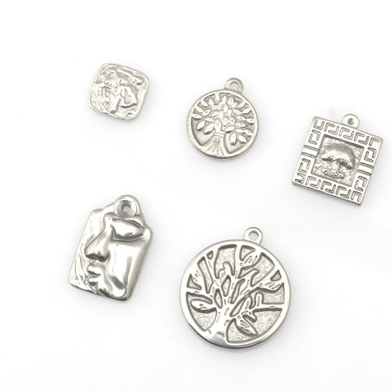 Wholesale stainless steel tree of life pattern pendant