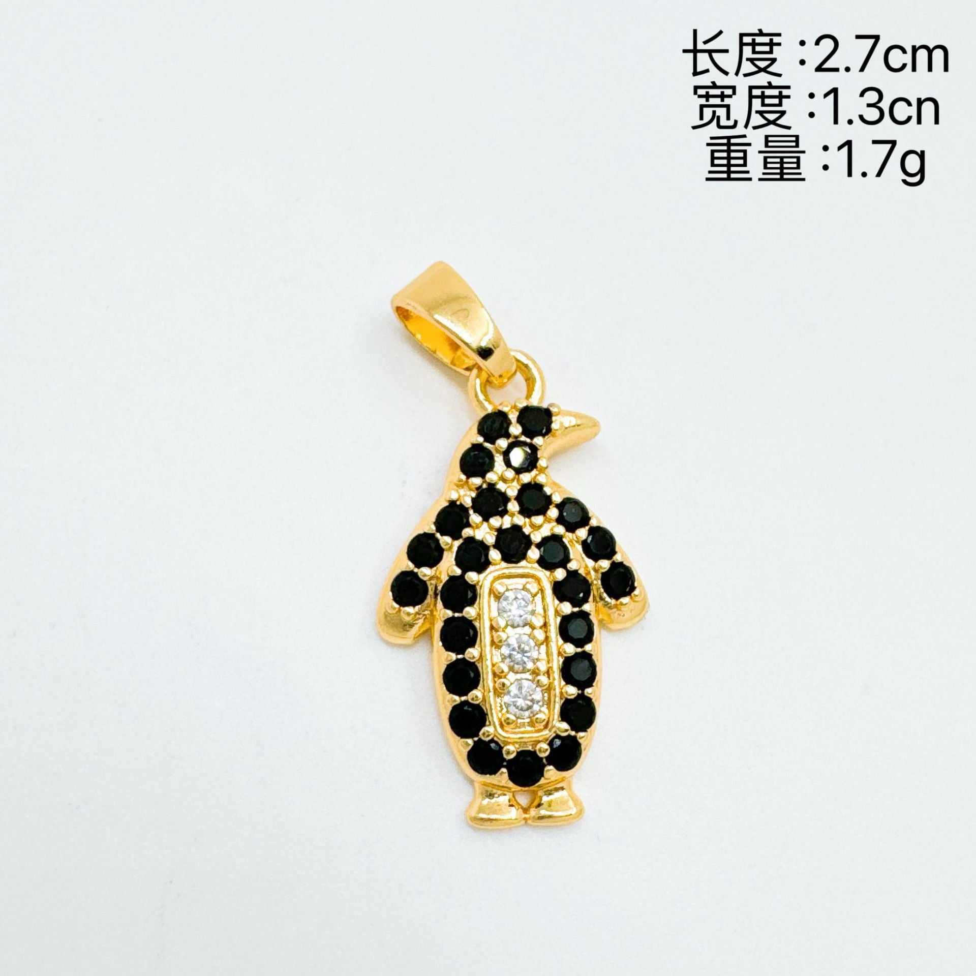 Wholesale Ocean Animal Pendant Necklace Penguin Shell Crab Design Gold Plated Copper Zircon Jewelry Accessory