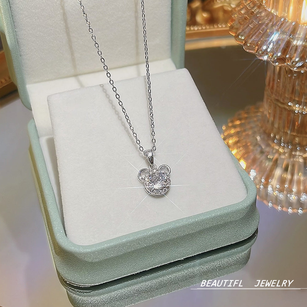 Wholesale Titanium Steel Clavicle Chain Choker Necklace ACC-NE-Xiyue004