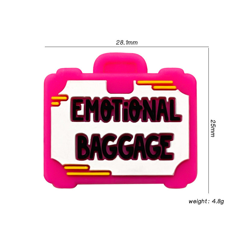 Wholesale 10pcs Silicone Cartoon Pink Box Focal Beads ACC-BDS-WDX115