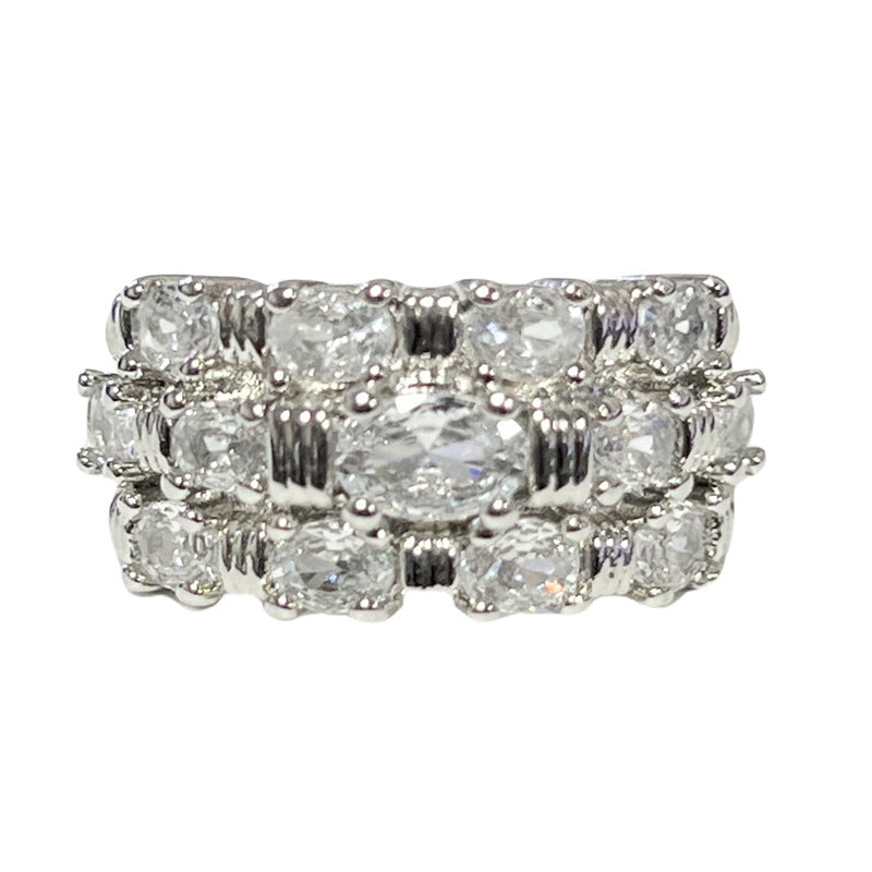 Wholesale  Micro-inlaid Zircon  Light Luxury Ring