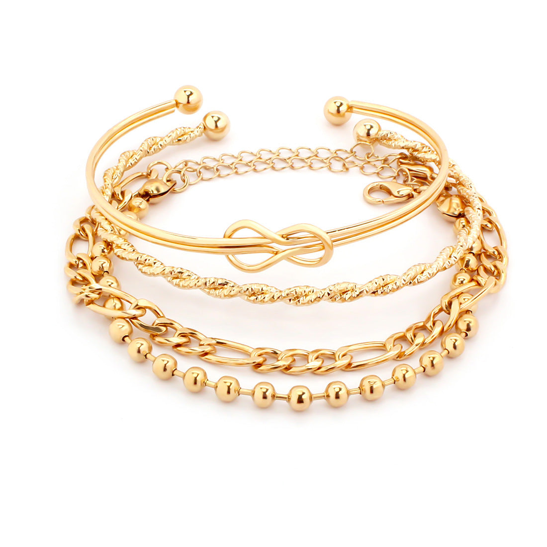 Wholesale Spiral Twist Metal Bracelets ACC-BT-Tengc001