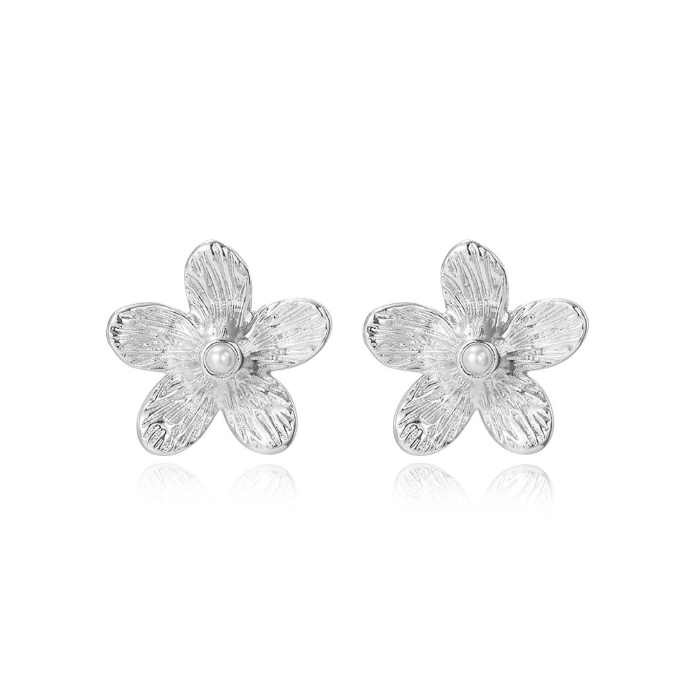 Wholesale  pearl flower earrings