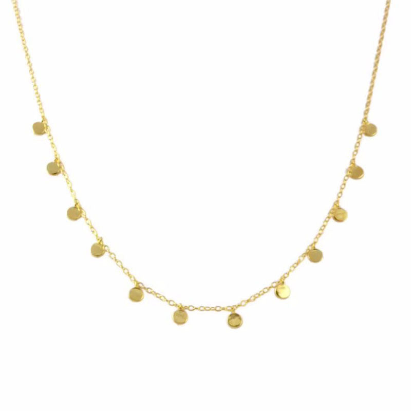 Wholesale Small Round Pendant Clavicle Chain Necklace