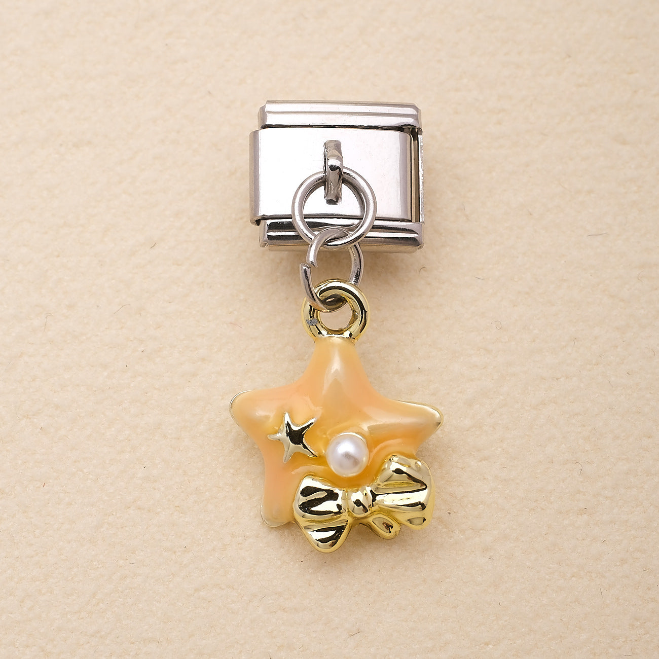 Wholesale Ocean Elements Stainless Steel Charm Pendants DIY Bracelet Accessories Pink Blue