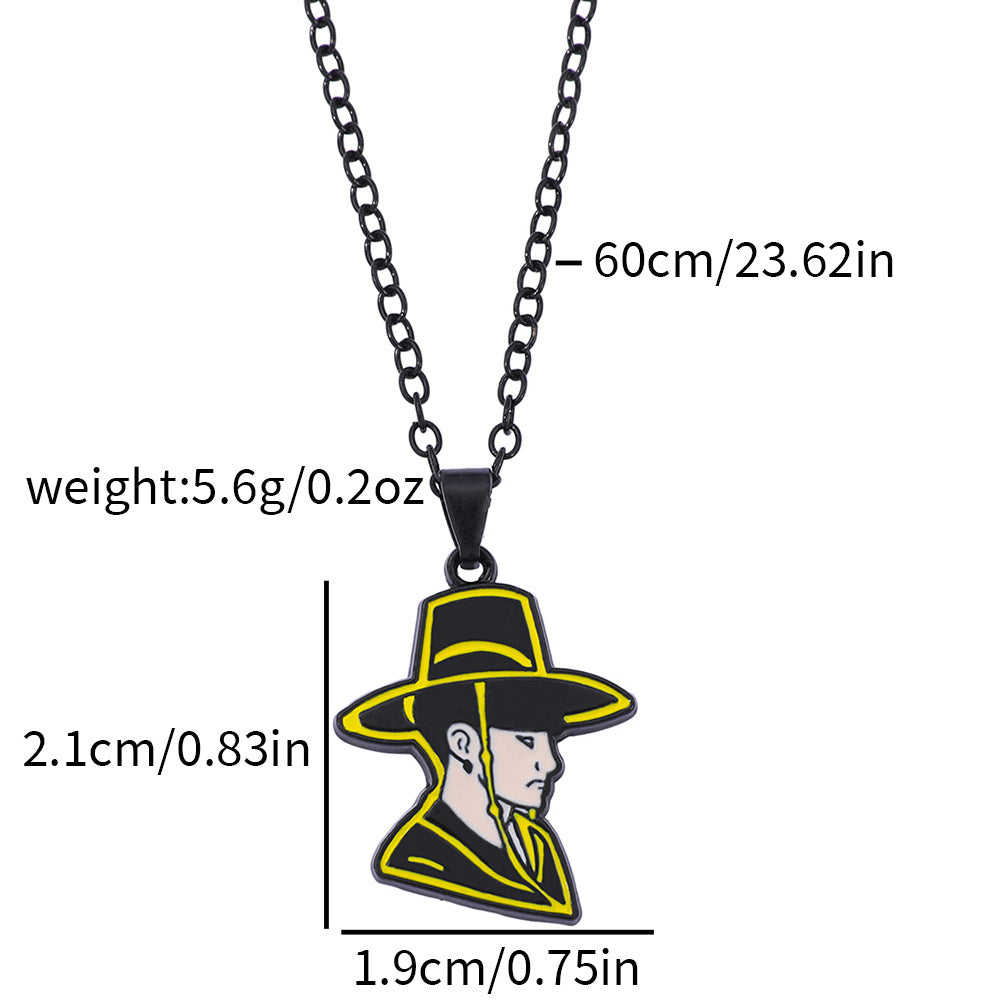 Wholesale K-pop witch hunter group necklace cartoon oil drop pendant