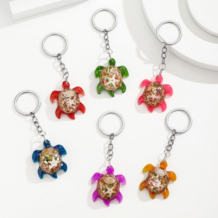 Wholesale Cute Marine Life Resin Turtle Keychain Pendant - Ocean Series Bag Charm,  Boutique Resale Accessory