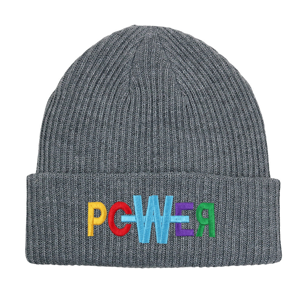 Wholesale embroidered letters wool beanie hat